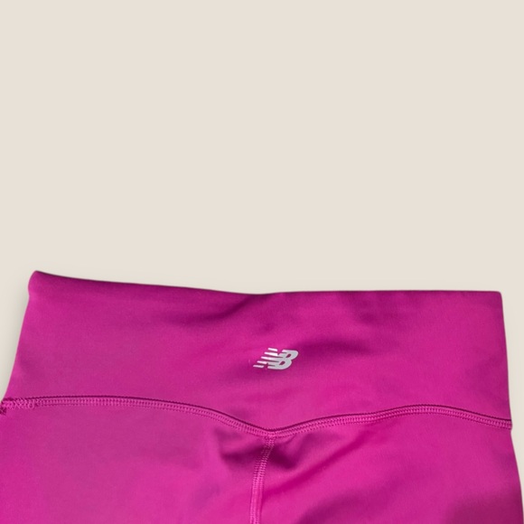 New Balance Women's Pink Fuchsia High-Waisted Leggings Small - Picture 9 of 9